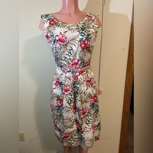 mo:vint New‎ York Women Dress XSmall white floral sundress adj straps lined NWT